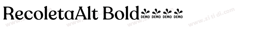 RecoletaAlt Bold字体转换